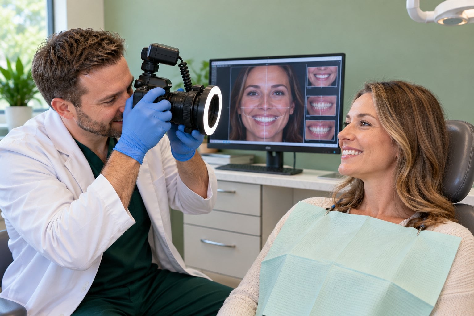 Smile photography for digital smile design at Weston Smiles Dental